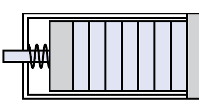 ガイド機構あり、無しのピエゾアクチュエータ
