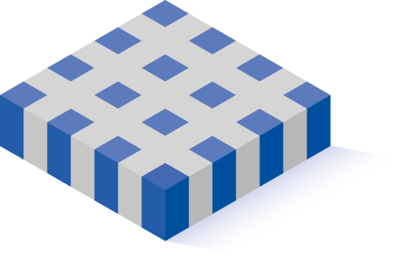 PI Ceramic Composite with 1-3 Arrangement
